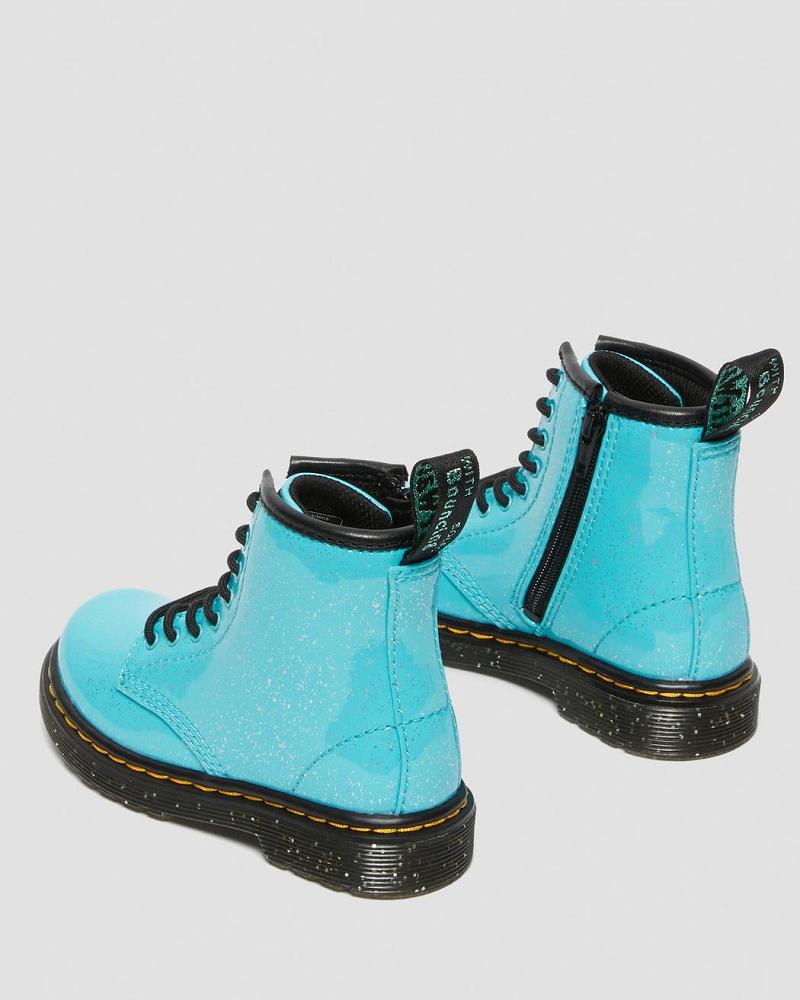 Dr Martens Toddler 1460 Glitter Veterlaarzen Kinderen Turquoise | NL 130DFM